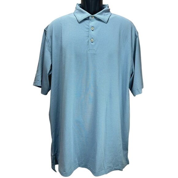 Peter Millar Mens Blue Summer Comfort Polo XL - Picture 1 of 6